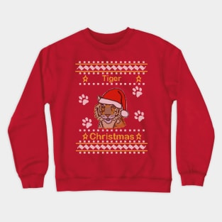 Ugly Christmas Sweaters Tiger Crewneck Sweatshirt